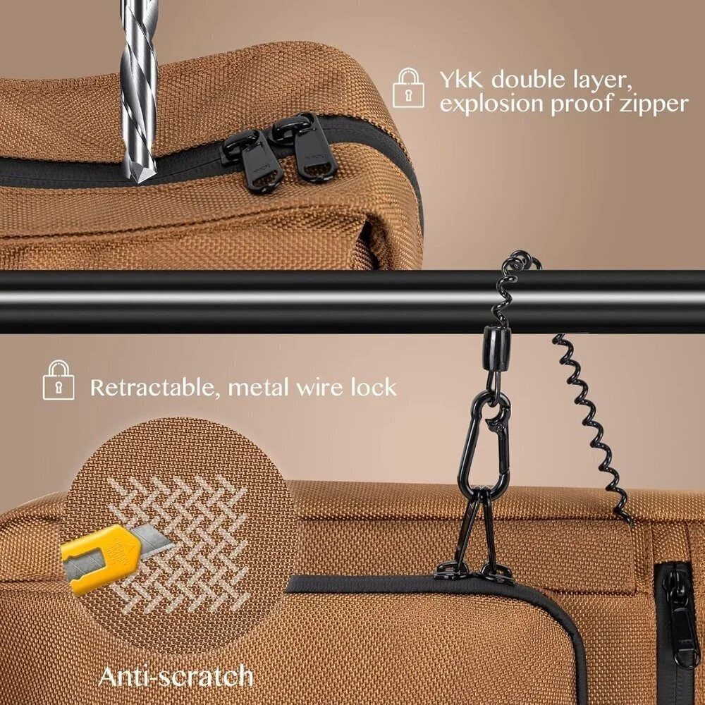 Anti Theft Crossbody Bag Waterproof RFID Lock for Travel and Work Women Men